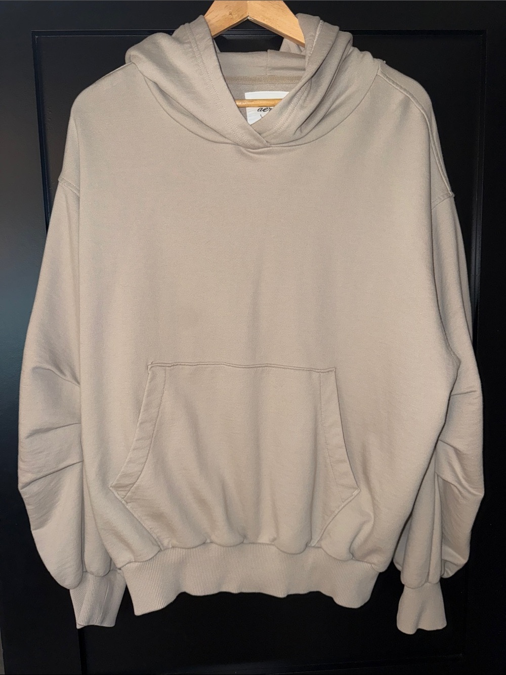 aerie Jet Setter Hoodie in Light Beige